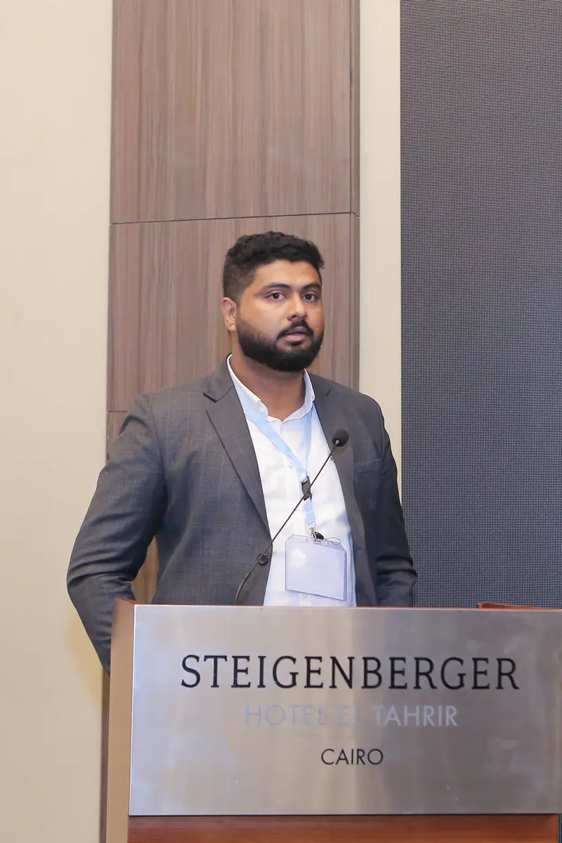 Speaker presenting on stage